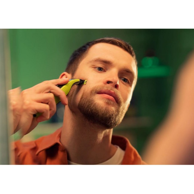 Тример за лице и тяло Philips Shaver OneBlade 360 Face QP2734/23 Green EU