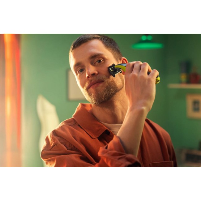 Тример за лице и тяло Philips Shaver OneBlade 360 Face QP2734/23 Green EU