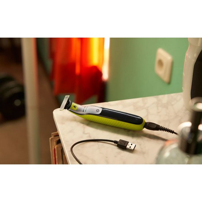 Тример за лице и тяло Philips Shaver OneBlade 360 Face QP2734/23 Green EU
