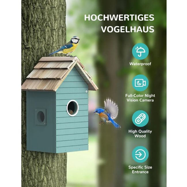 Смарт хранилка за птици RAINBEAN Nesting Box NB-E1