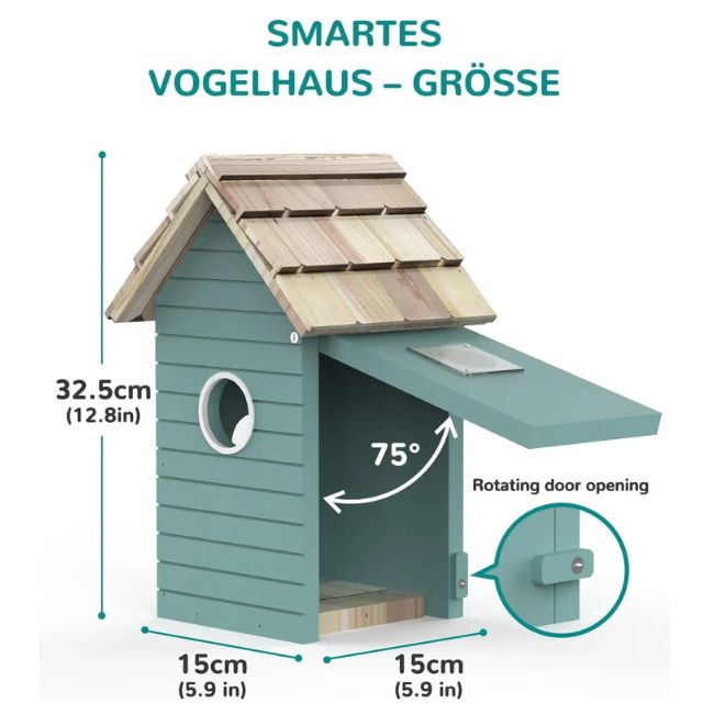 Смарт хранилка за птици RAINBEAN Nesting Box NB-E1