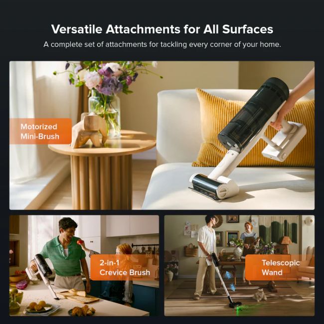 Вертикална прахосмукачка Roborock H60 Hub Pro