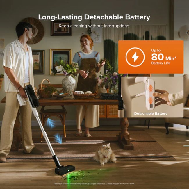 Вертикална прахосмукачка Roborock H60 Hub Pro