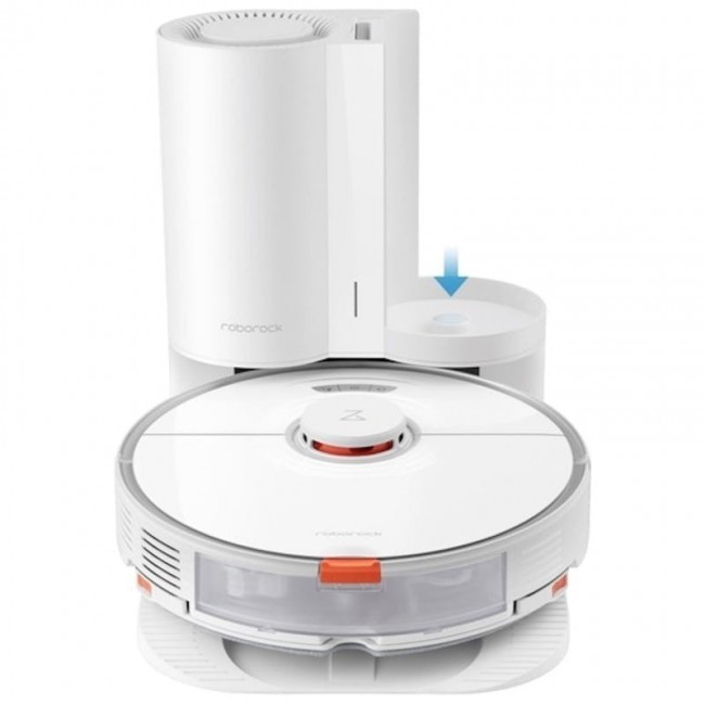 Прахосмукачка робот Roborock  S7/ S7 MaxV Auto - Empty Dock автоматичен контейнер за боклук - БЯЛ -- WHITE