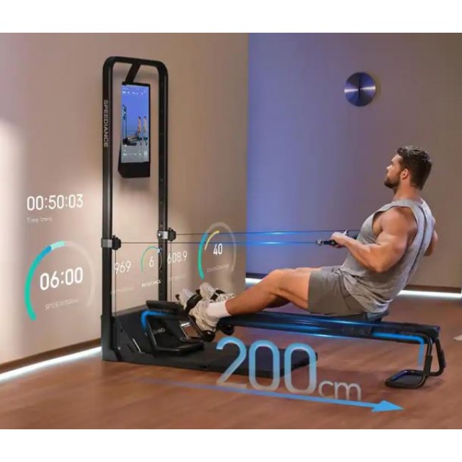 Speediance AeroRow Rowing Bench - черен -- black