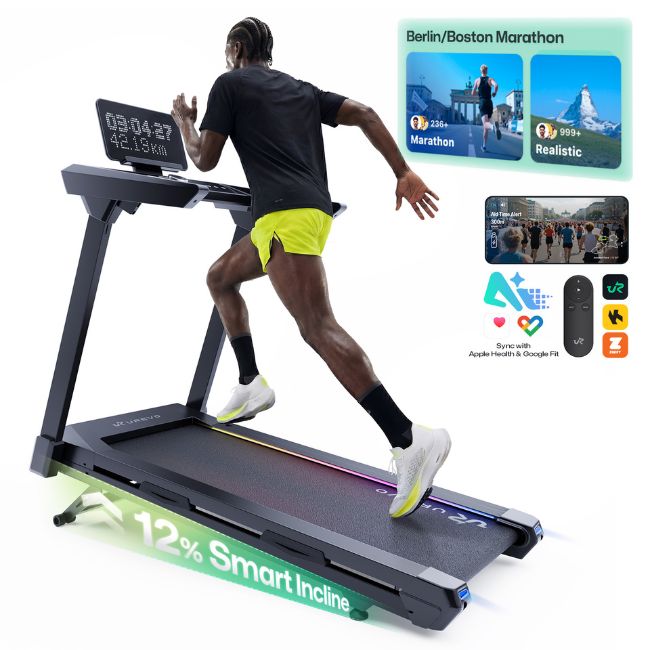 Бягаща фитнес пътека UREVO CyberMega Smart Treadmill
