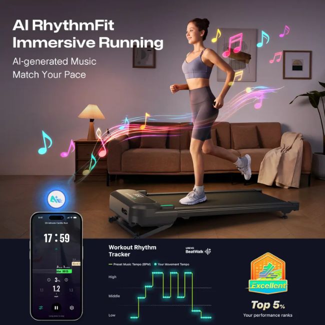 Бягаща фитнес пътека UREVO SpaceWalk 5L