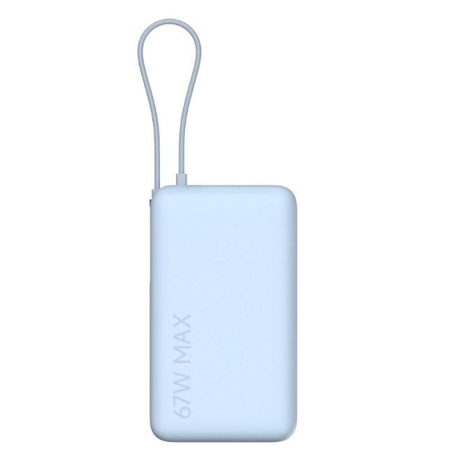 Външна преносима батерия Xiaomi Power Bank 20000mAh, 67W - СИН -- ICE BLUE