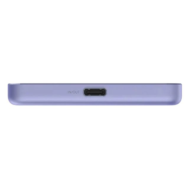 Външна батерия Xiaomi Super Slim Magnetic Power Bank 5000 - ЛИЛАВ -- PURPLE