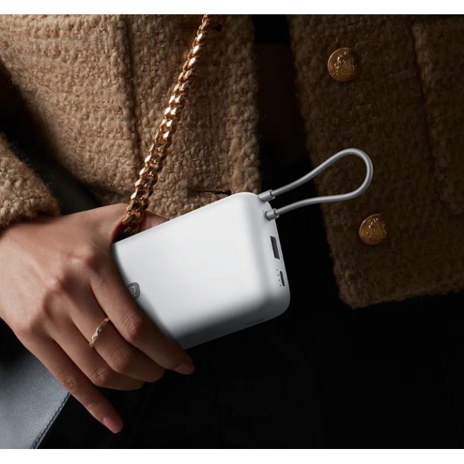 Преносима батерия Xiaomi Power Bank 20000 (Integrated Cable)  СВЕТЛО СИВ --LIGHT GRAY
