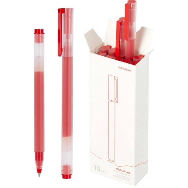 За дома и офиса  Xiaomi High-capacity Gel Pen (10-Pack) - red 