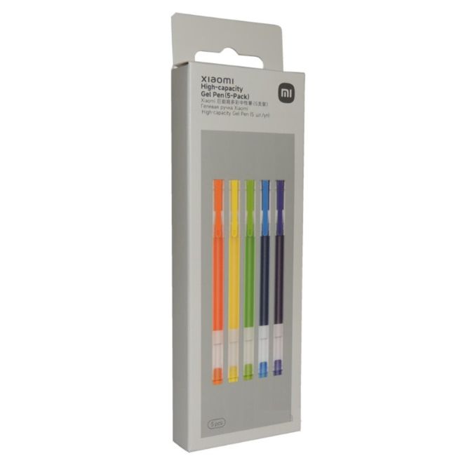 За дома и офиса Xiaomi Mi High capacity Gel Pen 5 Pack - COLOR