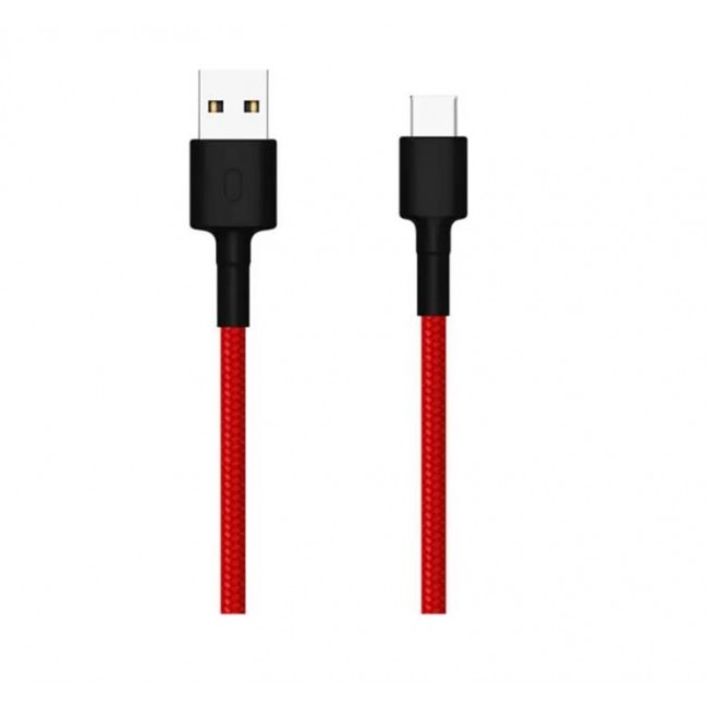Кабел Xiaomi оригинален USB TYPE C BRAIDED 1 м - ЧЕРВЕН -- RED