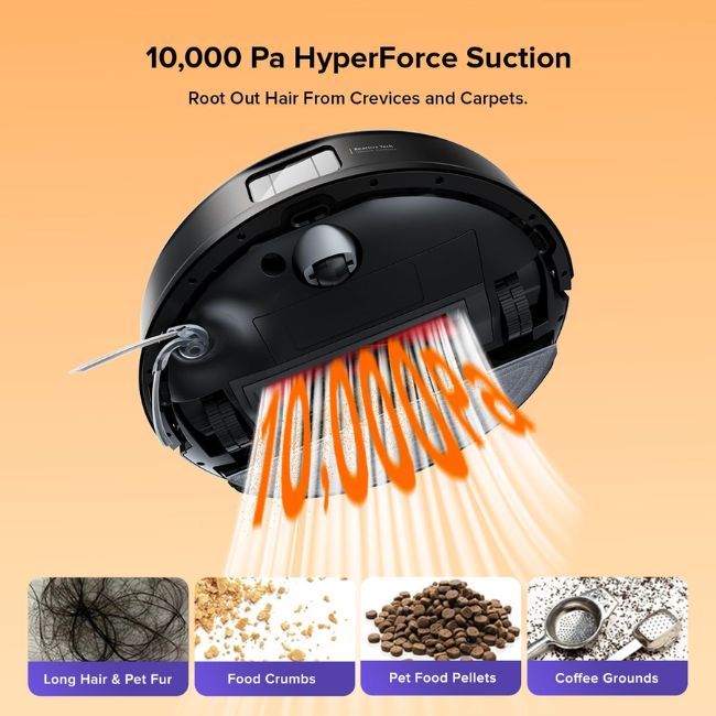 Прахосмукачка робот Roborock Q10 S5+ - ЧЕРЕН -- BLACK