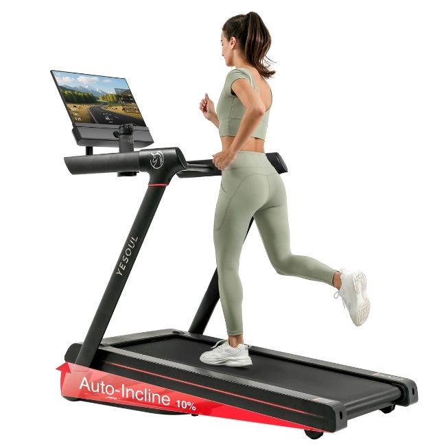 Бягаща фитнес пътека Yesoul Treadmill T3 Plus - ЧЕРЕН -- BLACK