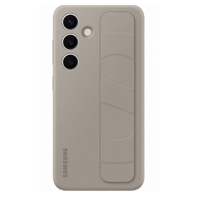 Калъф за мобилен телефон Samsung Galaxy S24 Standing Grip Case - КАФЯВ -- Taupe