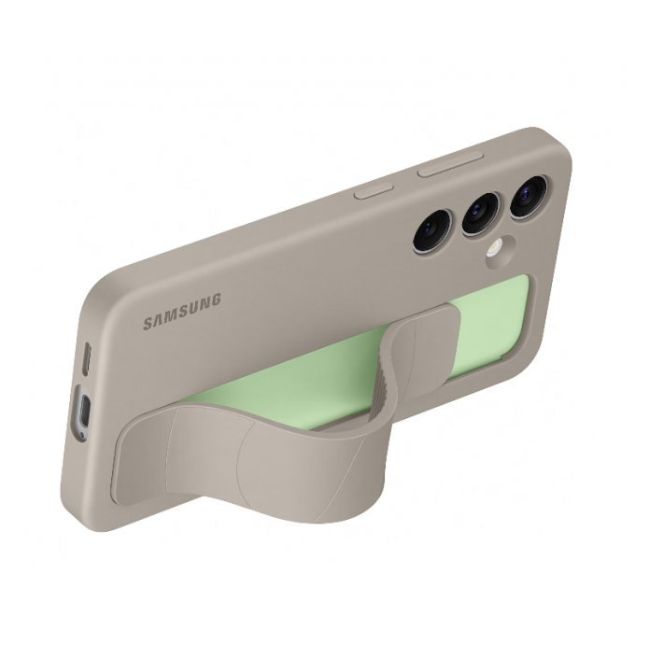 Калъф за мобилен телефон Samsung Galaxy S24 Standing Grip Case - КАФЯВ -- Taupe