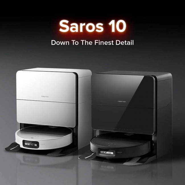 Прахосмукачка робот Roborock Saros 10 - БЯЛ -- WHITE