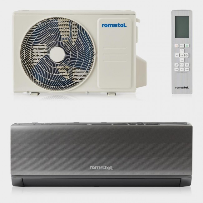 Климатик Romstal EcoVent 500 12000BTU сив