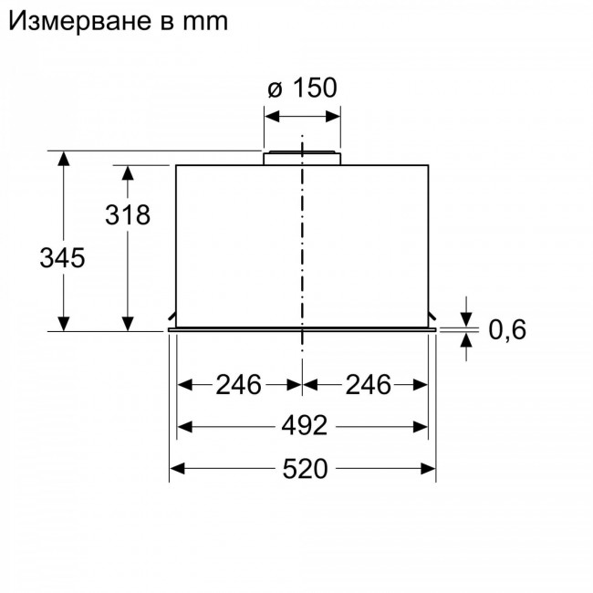 Абсорбатор Bosch DLN56AC50