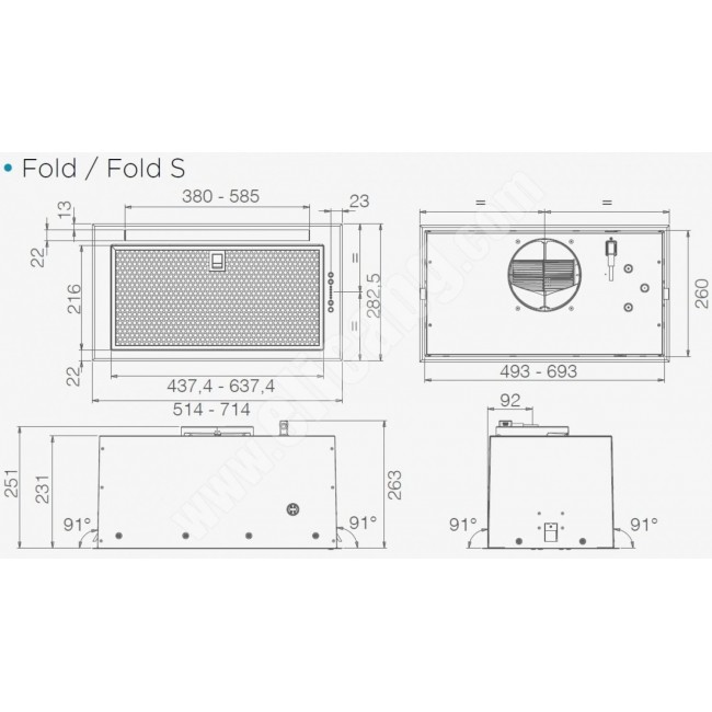 Абсорбатор Elica Fold BL MAT 52