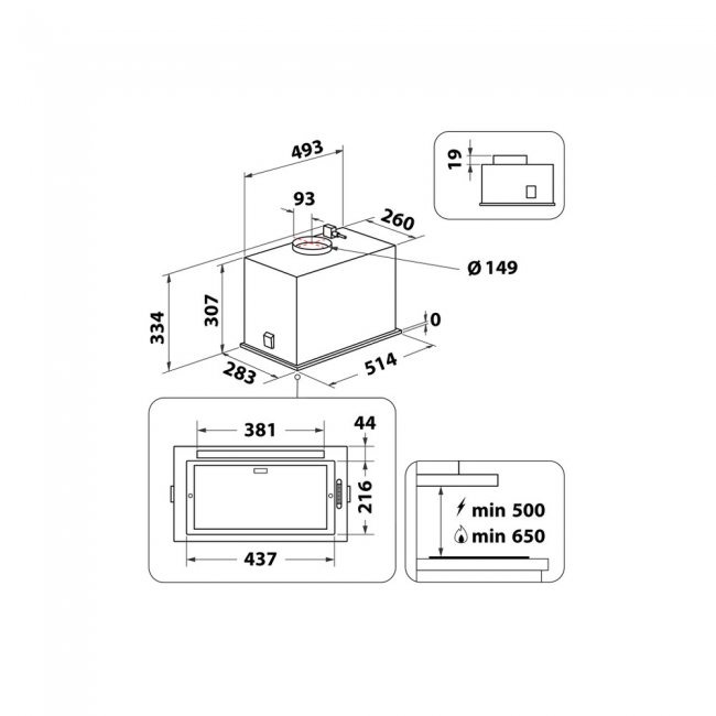 Абсорбатор Whirlpool WCT3 63F LTX