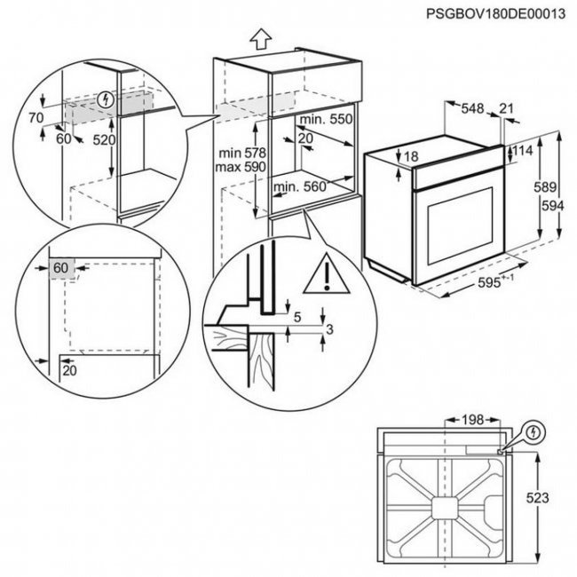 Фурна за вграждане AEG OA5AB21SM
