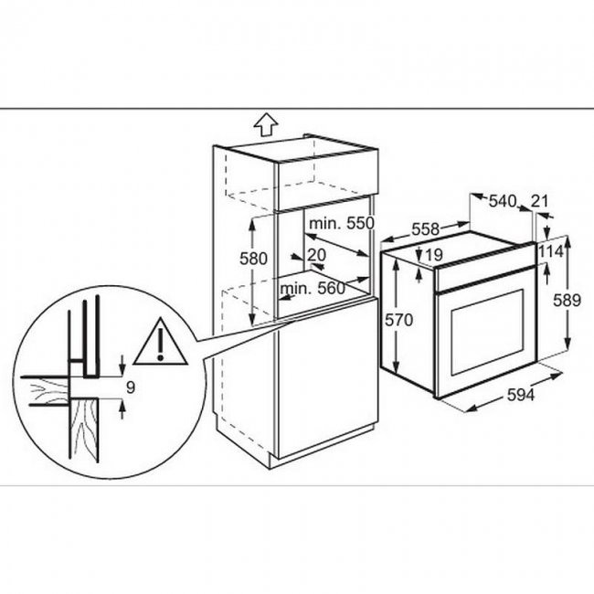 Фурна за вграждане Electrolux EOD5H70BX