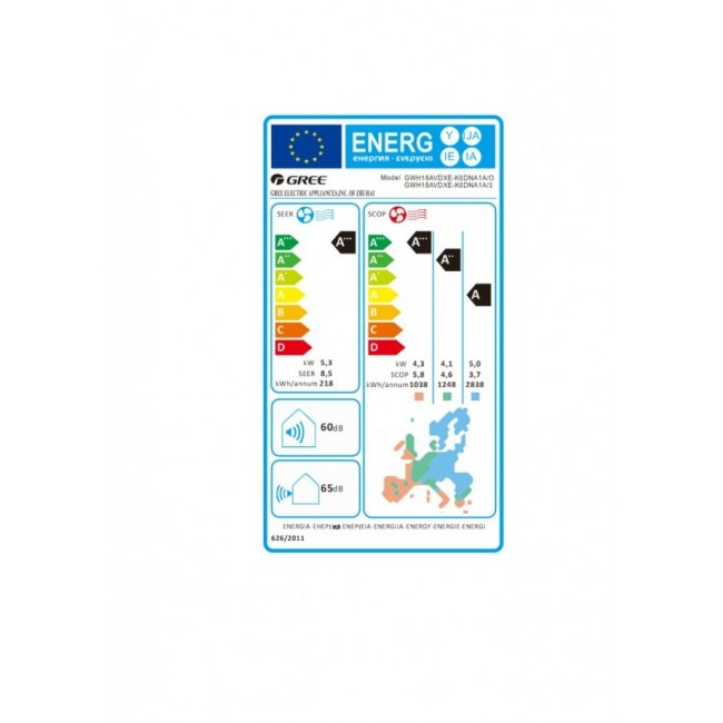 Климатик Gree GWH18AVDXE-K6DNA1A AIRY BLACK