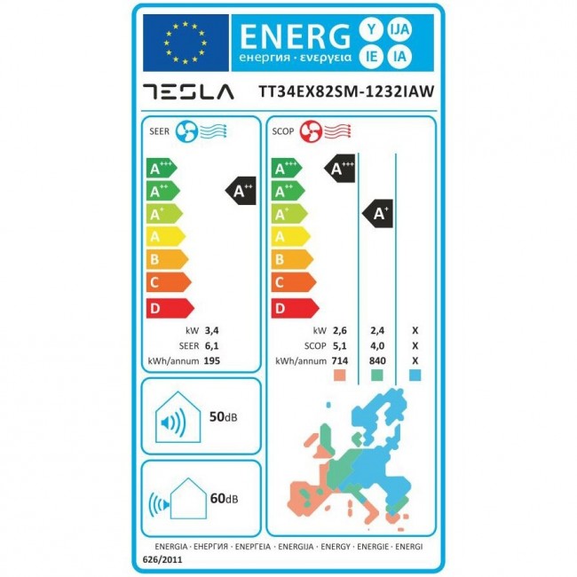 Климатик Tesla TT34EX82SM-1232IAW