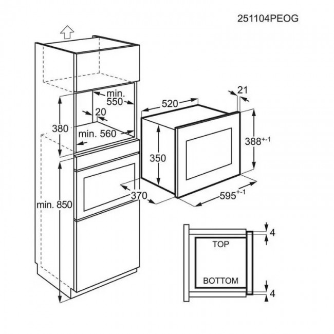 Микровълнова фурна за вграждане Electrolux EMS4253TBX