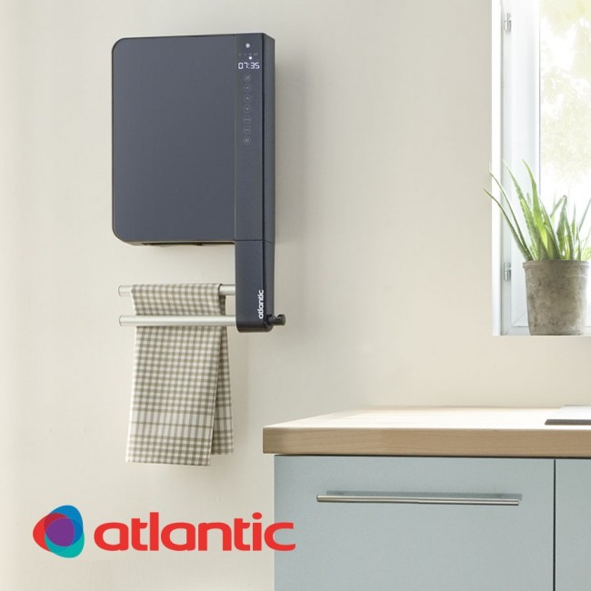 Отоплител за баня Atlantic TELIA 1000+800W ЧЕРЕН