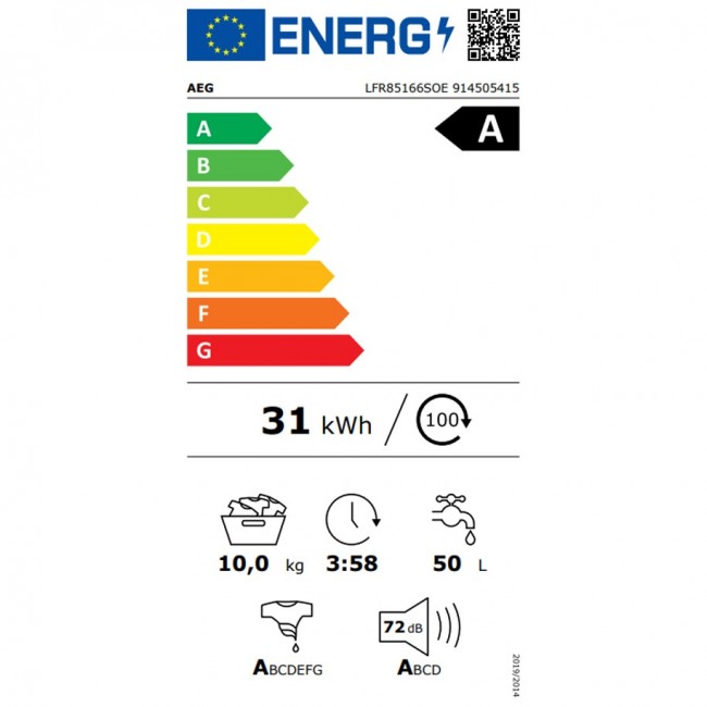 Пералня AEG LFR85166SOE