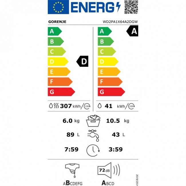 Пералня със сушилня Gorenje WD2PA1X64A2DGW