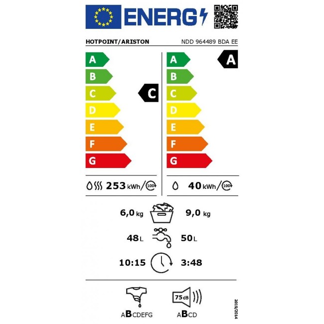 Пералня със сушилня Hotpoint-Ariston NDD 964489 BDA EE