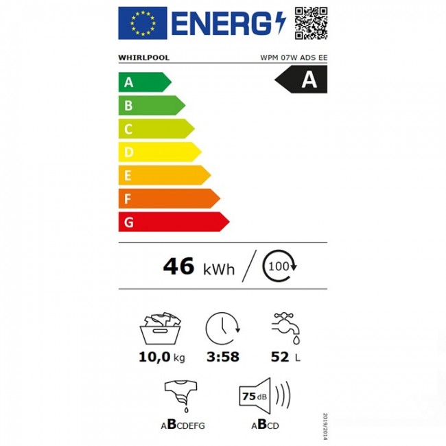 Пералня Whirlpool WPM 07W ADS EE