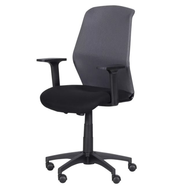 Работен стол Carmen 7047 СИВ-ЧЕРЕН