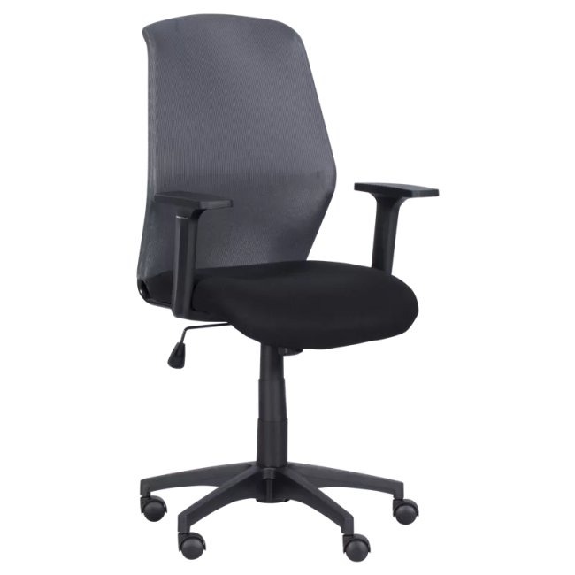 Работен стол Carmen 7047 СИВ-ЧЕРЕН 