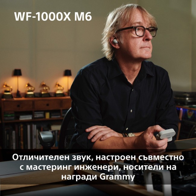Слушалки Sony WF-1000XM6S СИВ