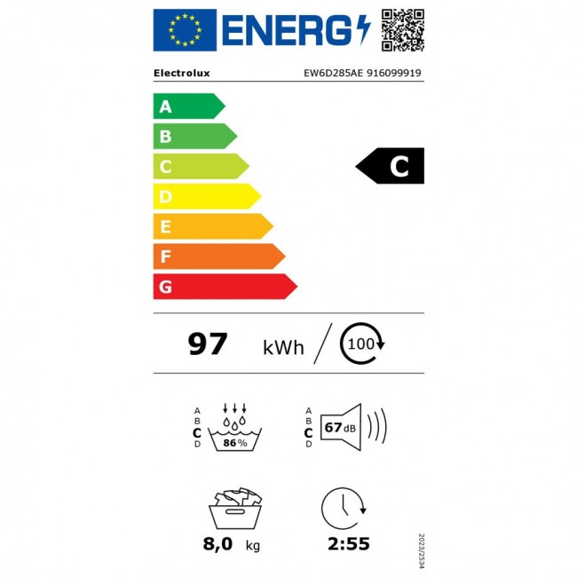 Сушилня Electrolux EW6D285AE