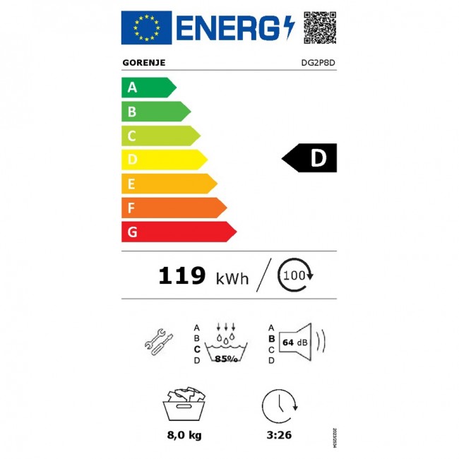 Сушилня Gorenje DG2P8D