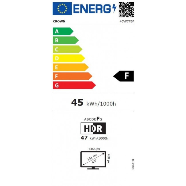 Телевизор Crown 40VF77BF