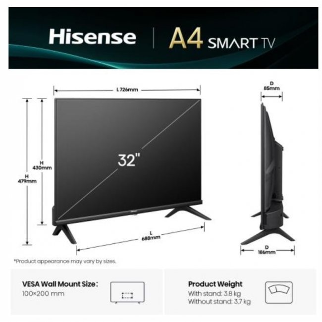 Телевизор Hisense 32A4Q