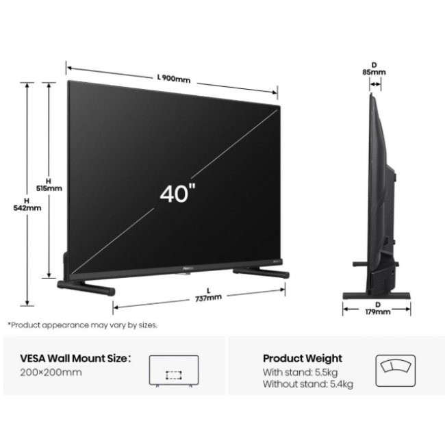 Телевизор Hisense 40A5Q