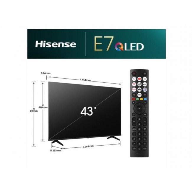Телевизор Hisense 43E7Q