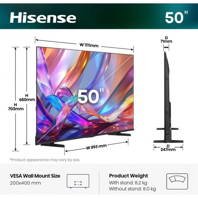 Телевизор Hisense 50E7S