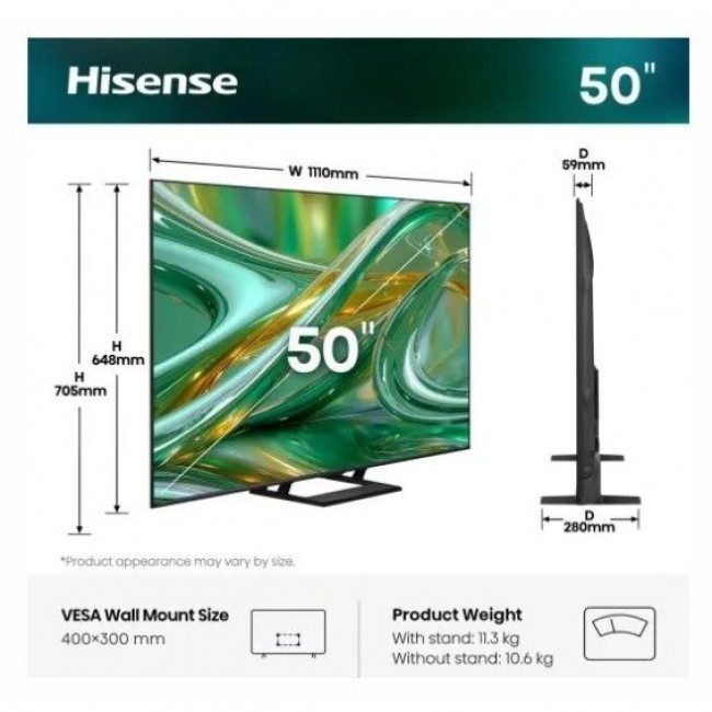 Телевизор Hisense 50E8S