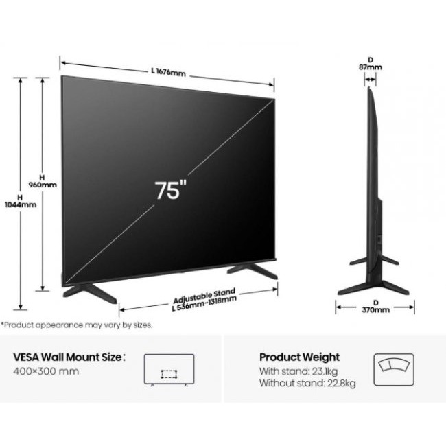Телевизор Hisense 75A6Q