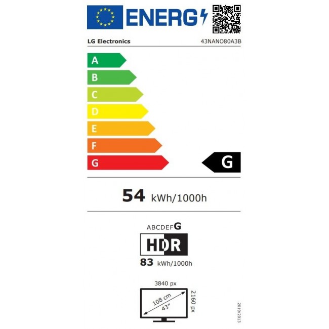 Телевизор LG 43NANO80A3B
