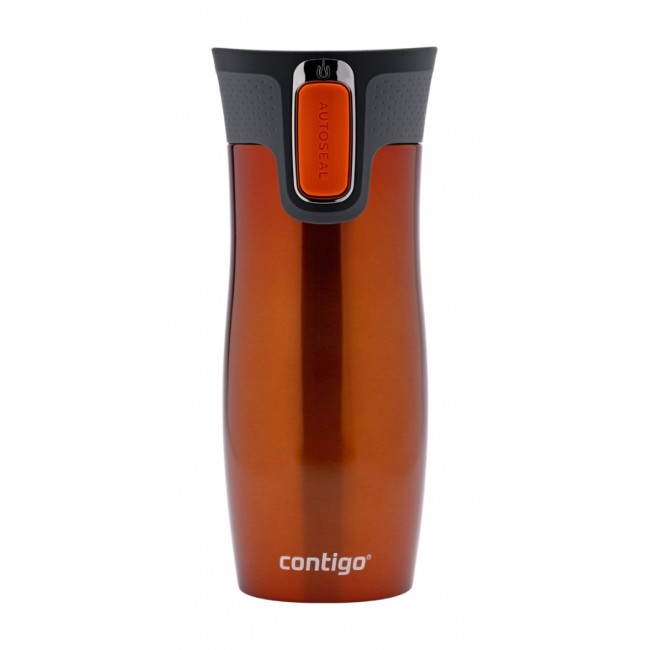 Термос Contigo Термочаша ​от неръждаема стомана West Loop470мл ОРАНЖЕВ(Earl Tangerine)
